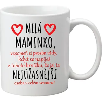 Sada nádobí Hrnek - Vzkaz pro maminku