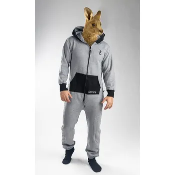 Dámský overall Dupačky ash grey black XL - černá