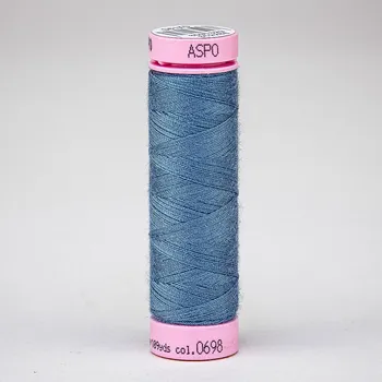 Nit Univerzální šicí nit Amann ASPO 120 polyesterová, šedo-modrá 0698, návin 100m