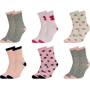 PESAIL Dívčí ponožky QW3049 6 párů 35-38