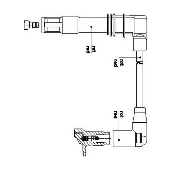 Zapalovací kabel zapalovací kabel, , 036905430T, BREMI, 1A30/33
