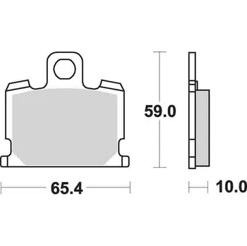 Brzda pro motocykl Sbs 547 HF Ceramic Street