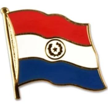 Odznak (pins) 20mm vlajka Paraguay - barevný