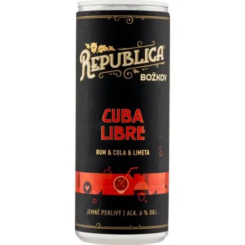Míchaný nápoj Božkov Republica Cuba Libre 250 ml 6%