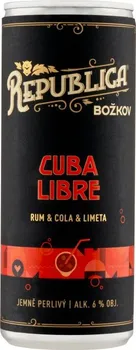 Míchaný nápoj Božkov Republica Cuba Libre 250 ml 6%