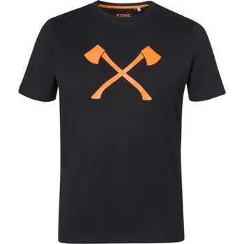 Pánské tričko "AXE" STIHL černé Barva: černá, Velikost: S