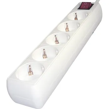 Gembird SPG4-C-6 zásuvková lišta s přepěťovou ochranou 5násobné bílá DE schuko zástrčka/zásuvky 1 ks