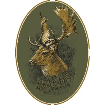 Samolepící dekorace Samolepka Daněk evropský - olivová-hnědá