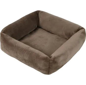 Pelíšek pro psa O´LALA PETS Pelíšek CUBE fleece pes kočka 53cm Hnědá