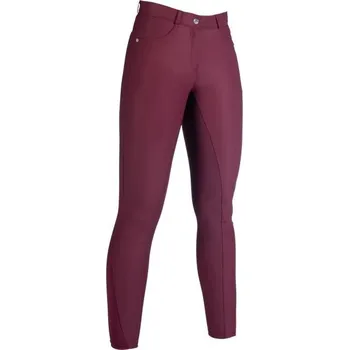 Jezdecké kalhoty HKM Rajtky Luna HKM, s gripem, dámské, wine red 42