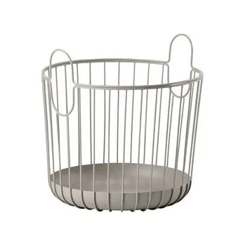 Úložný box Úložný kovový koš INU Taupe 30x30,5cm, šedý - ZONE DENMARK (INU úložný košík 30x30,5cm, šedý - ZONE DENMARK)