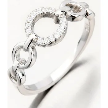 Prsten Dámský prsten stříbro 925 zirkon GST-11636 velikost 57