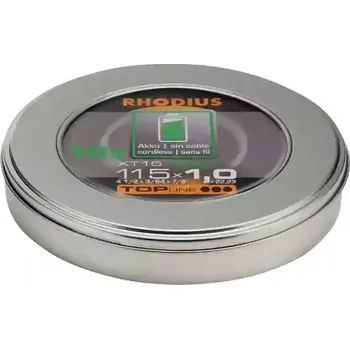 Řezný kotouč Rhodius 210247 | Řezný kotouč 115x1,0x22,23 mm, XT15 ACCU BOX - balení 10 ks