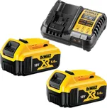 DEWALT Nabíječka DCB1104P2+ 2x akumulátor 18 V 5,0 Ah