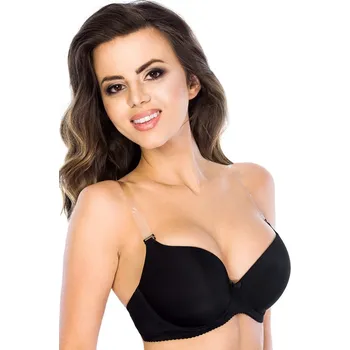 Vložka do podprsenky SILIKONOVÝ DRŽÁK KOV 14 mm černá 14mm