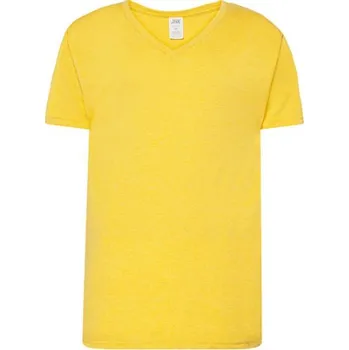 Pánské tričko Jhk Pánské tričko JHK270 Mustard Heather XXL