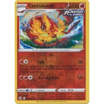 Společenská hra Pokémon karta Centiskorch 048/264 Reverse Holo - Fusion Strike