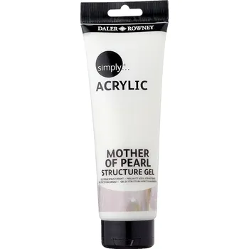 Fixativ Daler-Rowney, simply, akrylové perleťové strukturní medium - 250 ml