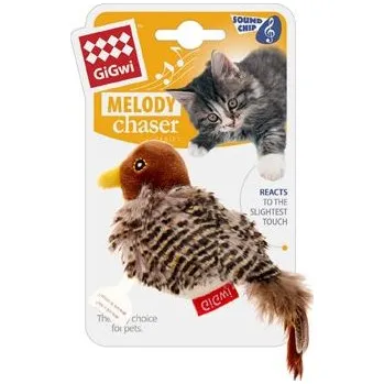 Hračka pro kočku Hračka kočka GiGwi Melody Chaser Ptáček se zvuk.čipem