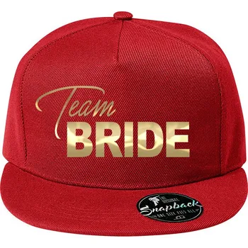 Kšiltovka Dámská snapback kšiltovka Team bride, Barva Červená, Velikost 20,5×11 cm , Canvas Kšiltovka snapback Bezvatriko.cz 2122