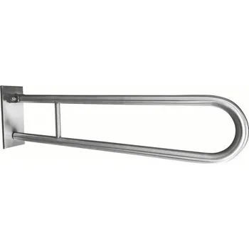 Madlo do koupelny Sklopný úchyt ve tvaru U 850 mm HELP nerez broušený