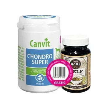 Kloubní výživa pro psa a kočku Canvit Chondro Super 230g+Canvit BARF Kelp pro psy 60g