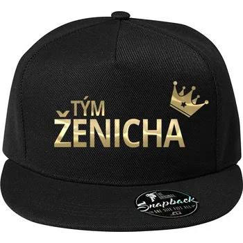 Kšiltovka Pánská snapback kšiltovka Tým ženicha 2, Barva Černá, Velikost 20,5×11 cm , Canvas Kšiltovka snapback Bezvatriko.cz 2123