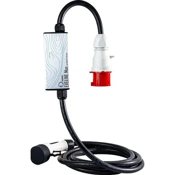 Nabíjecí stanice pro elektromobil EV Expert sada Eveline Max, 22kW, 5m, s kabelem, přenosná, TYP 2