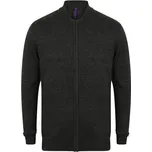 Henbury Pánský svetr na zip H718 Grey Marl L