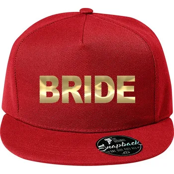 Kšiltovka Dámská snapback kšiltovka Bride, Barva Červená, Velikost 20,5×11 cm , Canvas Kšiltovka snapback Bezvatriko.cz 2121