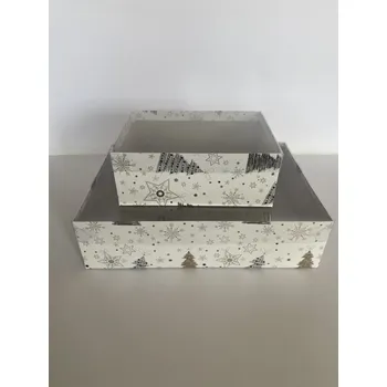 Dárková krabice - vánoční motiv I varianta: 247 x 177 x 97 mm