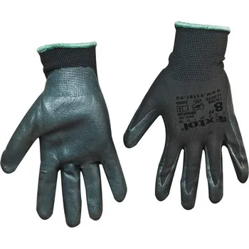 Pracovní rukavice Extol Premium 8856620 | Rukavice pracovní nylon, máčené v nitrilu velikost 210 mm