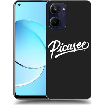 Pouzdro na mobilní telefon Picasee silikonový černý obal pro Realme 10 4G - Picasee - old logo - white