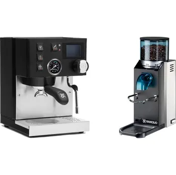 Kávovar Rancilio Silvia BC PID, black + Rancilio Rocky Doserless