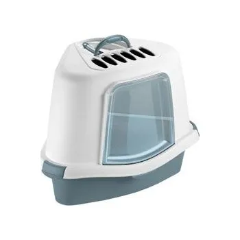 Toaleta pro kočku WC kočka CATHY rohové kryté modrá Zolux