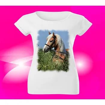 Dámské tričko Dámské tričko s koněm IV XXL (kůň koně IV)