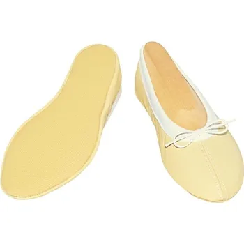 Dámská sálová obuv Gymnastické cvičky kůže Iris - podešev pryž - světle béžové - 40