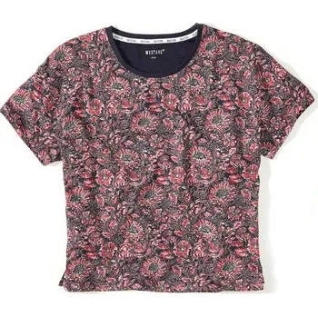 Dámské tričko MUSTANG Dámské růžové tričko s květinovým vzorem INDIGO FLOWERS XL 6219_2100.971