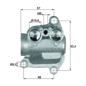 Automobilové těsnění Termostat, chlazení oleje MAHLE TO 12 100
