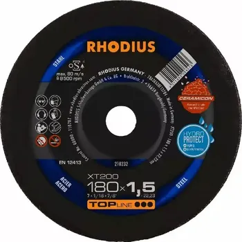 Řezný kotouč Rhodius 210232 | Řezný kotouč 180 x 1,5 x 22,23 mm, XT200, rovný