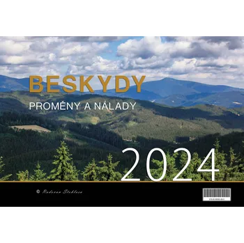 Kalendář Nakladatelství Justine Radovan Stoklasa nástěnný kalendář  Beskydy/Proměny a nálady 2024