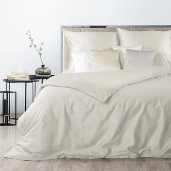 Povlečení Saténové povlečení krémové 70x90 + 140x200