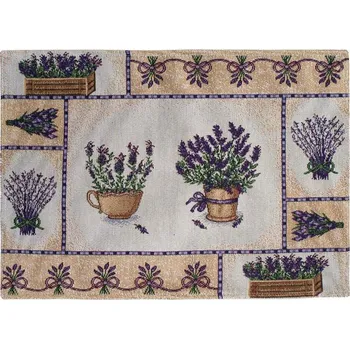 prostírání SCANquilt prostírání MOTIV levandule naturfialová prostírání cca 30 x 45 cm