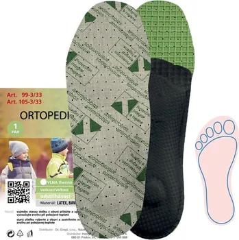 Vložka do bot Stélky/vložky do bot dětské Dr. Grepl Carbon odstřihávací - šedé, 20-23