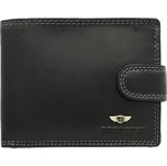 Černá kožená peněženka Peterson 0305L na upínku s originální krabičkou