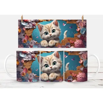 Keramický hrneček - kočička 6