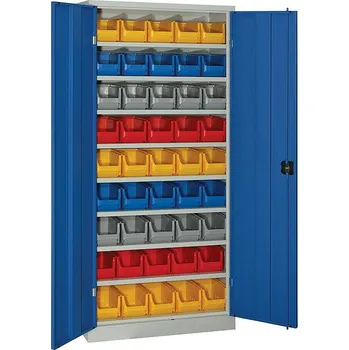 Skříň DS80-8P/2 s plastovými boxy IG079