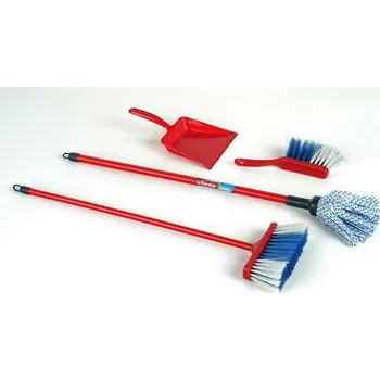Dětský uklízecí set. (Dětská uklízecí sada - mop, smeták, smetáček, lopatka)