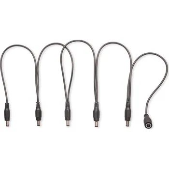 Audio kabel Stagg SPS-DC-5M1F, napájecí kabel pro pedálové efekty, 1x DC samec/5x DC samice