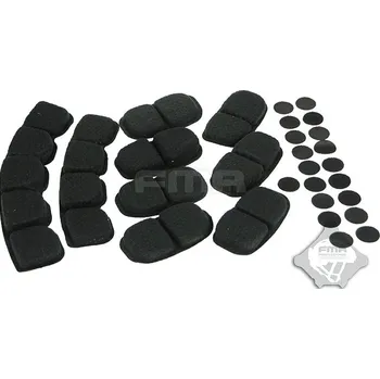 FMA Ochranné pěnové polštářky do helmy, 9ks - černé